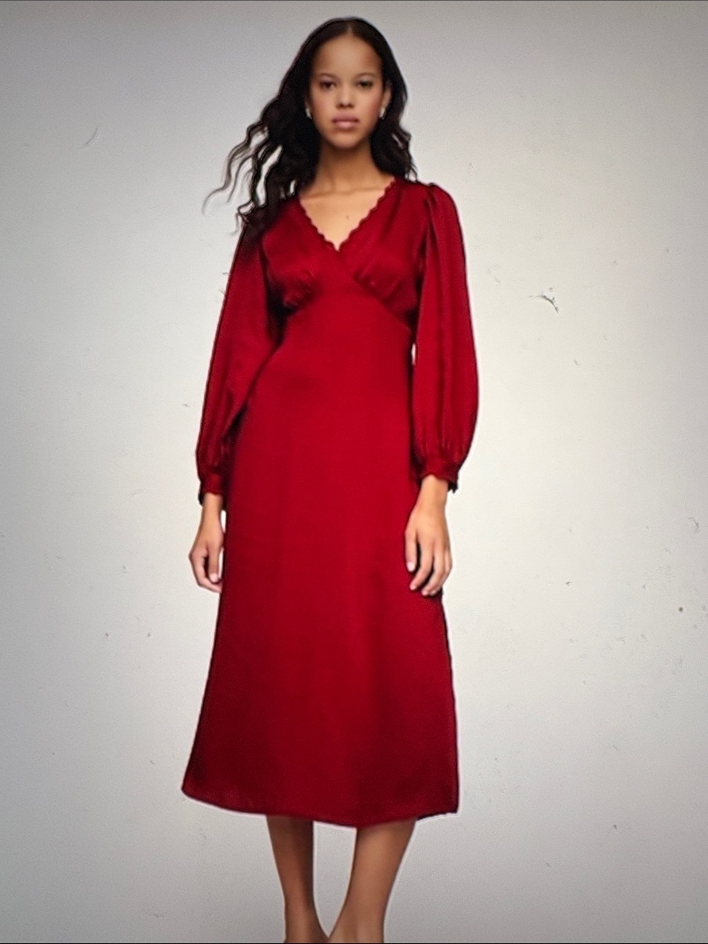 Gap Satin Empire Waist Dress XXL